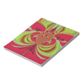 Hakuna Matata rotes gelbes Design Notizblock (Rotiert)