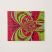 Hakuna Matata rotes gelbes Design Puzzle (Horizontal)