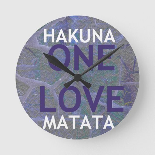 HAKUNA MATATA RUNDE WANDUHR (Vorderseite)