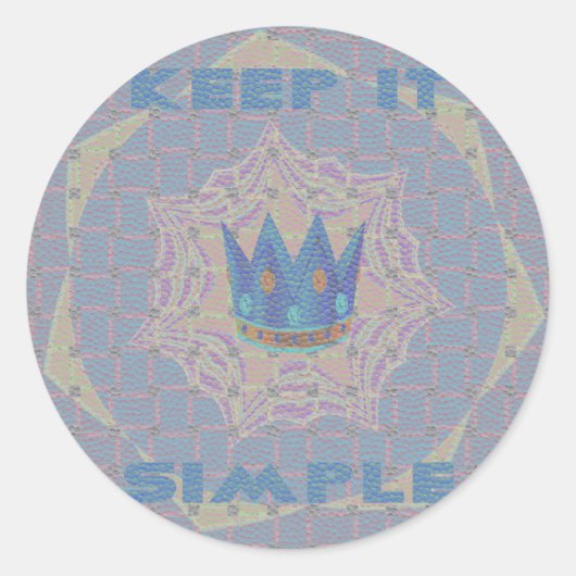 Hakuna matata runder aufkleber (Vorderseite)