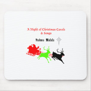 Hakuna Matata Santa's Geschenke mit Carolsingen.pn Mousepad