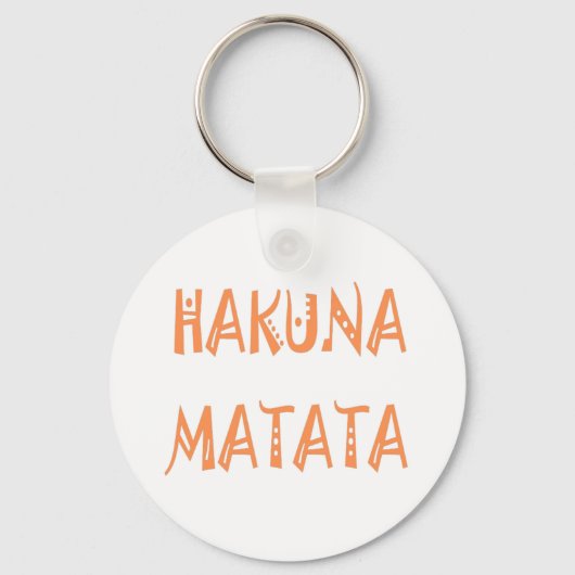 Hakuna Matata Schlüsselanhänger (Vorderseite)