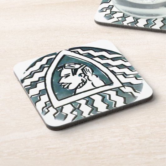 Hakuna Matata Schöne einzigartig außergewöhnlich Getränkeuntersetzer (Linke Seite)