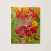 Hakuna Matata schöne grüngelbe Blume Buds. Puzzle (Vertikal)