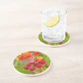 Hakuna Matata schöne grüngelbe Blume Buds. Untersetzer (Seite)