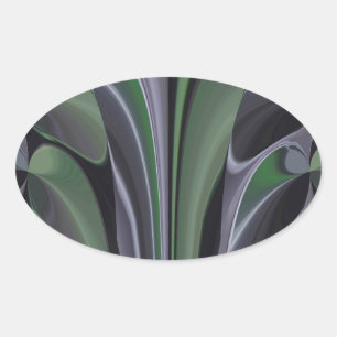 Hakuna Matata Schöne Ökologische Grafik Ovaler Aufkleber