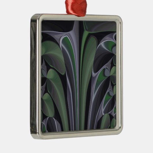 Hakuna Matata Schöne Ökologische Grafik Silbernes Ornament (Rechts)