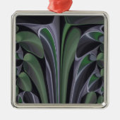 Hakuna Matata Schöne Ökologische Grafik Silbernes Ornament (Vorne)