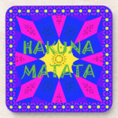 Hakuna Matata Schöne Phantastische Designfarben Getränkeuntersetzer (Vorderseite)