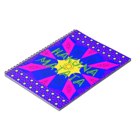 Hakuna Matata Schöne Phantastische Designfarben Notizblock (Linke Seite)