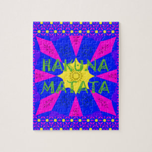 Hakuna Matata Schöne Phantastische Designfarben Puzzle