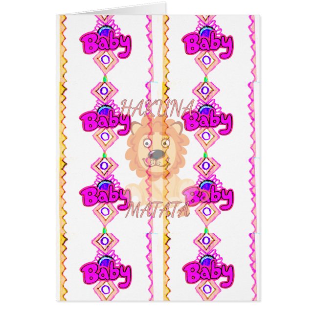 Hakuna Matata: Schönes Design-Motiv für Baby-Löwen (Vorne)