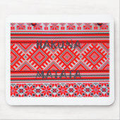 Hakuna Matata Seamless Geometrie Muster Mousepad (Vorne)