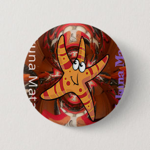Hakuna Matata Seestern Design Button