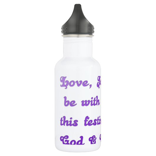 Hakuna Matata Sehr geehrte Liebe Freude Frieden Edelstahlflasche (Links)