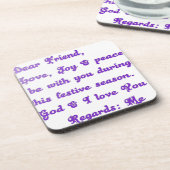 Hakuna Matata Sehr geehrte Liebe Freude Frieden Untersetzer (Linke Seite)