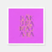 Hakuna Matata Serviette (Vorderseite)