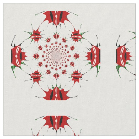 HAKUNA MATATA SHIELD gekämmtes Baumwollgewebe Stoff (Nahaufnahme)