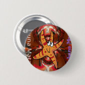 Hakuna Matata Starfish Design Button (Vorne & Hinten)