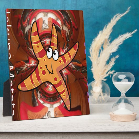 Hakuna Matata Starfish Design Fotoplatte (Seite)