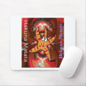 Hakuna Matata Starfish Design Mousepad (Mit Mouse)
