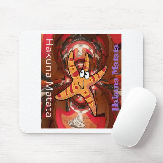 Hakuna Matata Starfish Design Mousepad (Mit Mouse)