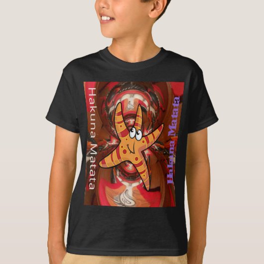 Hakuna Matata Starfish Design T-Shirt (Vorderseite)