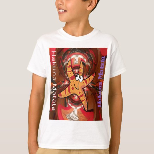 Hakuna Matata Starfish Design T-Shirt (Vorderseite)