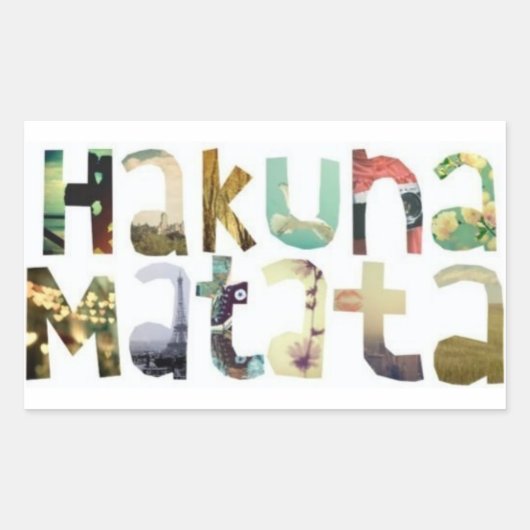 Hakuna Matata Stickers (Vorderseite)