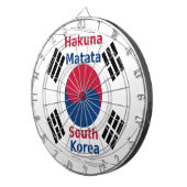 Hakuna Matata Südkorea Art Print/Graphic Dartscheibe (Vorderseite rechts)