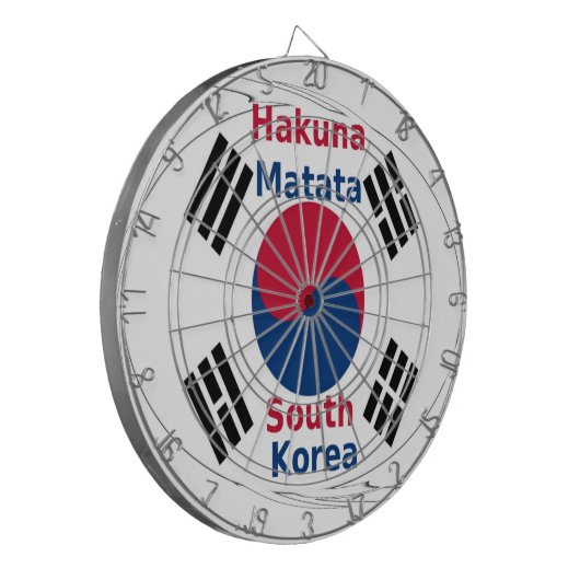 Hakuna Matata Südkorea Art Print/Graphic Dartscheibe (Vorderseite Links)