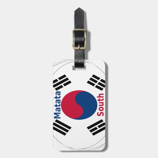 Hakuna Matata Südkorea Art Print/Graphic Gepäckanhänger (Vorderseite vertikal)