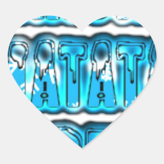 Hakuna Matata Südkorea Art Print/Graphic Herz-Aufkleber (Vorderseite)