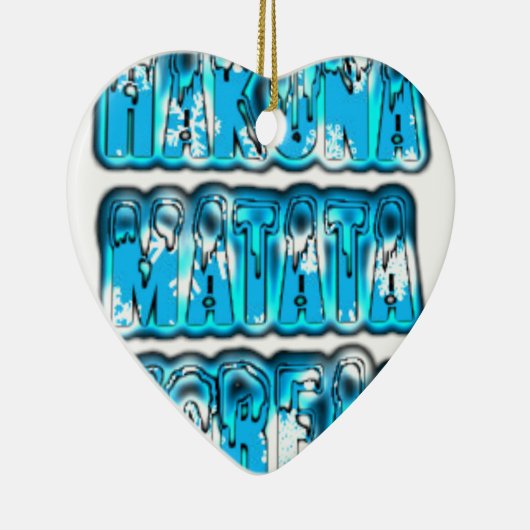 Hakuna Matata Südkorea Art Print/Graphic Keramikornament (Rechts)