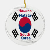 Hakuna Matata Südkorea Art Print/Graphic Keramikornament (Vorne)