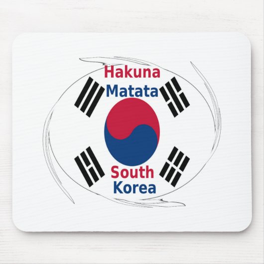 Hakuna Matata Südkorea Art Print/Graphic Mousepad (Vorne)