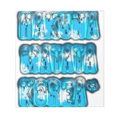 Hakuna Matata Südkorea Art Print/Graphic Notizblock (Vorderseite)