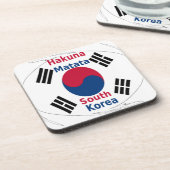 Hakuna Matata Südkorea Art Print/Graphic Untersetzer (Linke Seite)