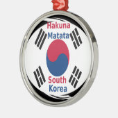 Hakuna Matata Südkorea Silbernes Ornament (Links)