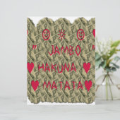 Hakuna Matata Talk Money Art Print Design Briefbogen (Stehend Vorderseite)