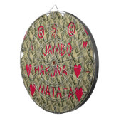 Hakuna Matata Talk Money Art Print Design Dartscheibe (Vorderseite rechts)