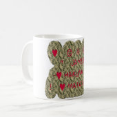 Hakuna Matata Talk Money Art Print Design Kaffeetasse (Vorderseite Links)