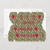 Hakuna Matata Talk Money Art Print Design Postkarte (Vorne/Hinten)
