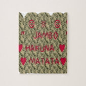 Hakuna Matata Talk Money Art Print Design Puzzle (Vertikal)