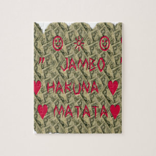 Hakuna Matata Talk Money Art Print Design Puzzle