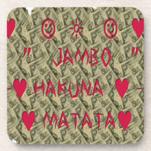 Hakuna Matata Talk Money Art Print Design Untersetzer