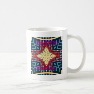 Hakuna Matata Text Hoffnung Abstract Art Print Des Kaffeetasse