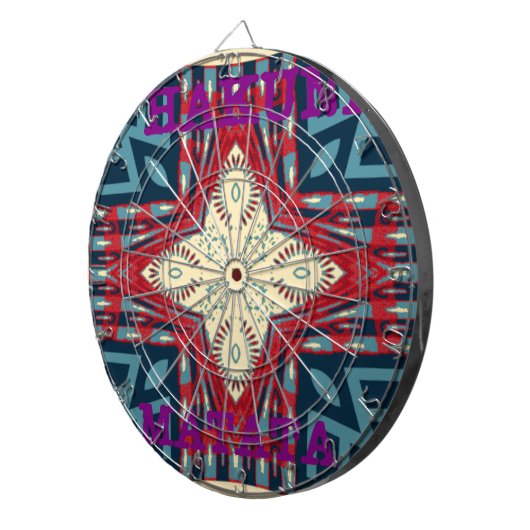 Hakuna Matata Text Hope Abstrakt Art Print Design Dartscheibe (Vorderseite rechts)