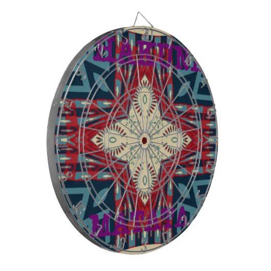 Hakuna Matata Text Hope Abstrakt Art Print Design Dartscheibe (Vorderseite Links)