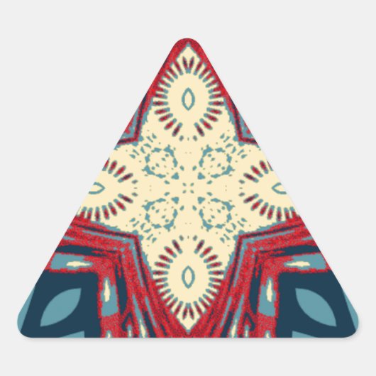 Hakuna Matata Text Hope Abstrakt Art Print Design Dreieckiger Aufkleber (Vorderseite)